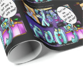 Mein Ex und dein Ex Funny Geschenkpapier (Rolleneckpunkt)