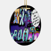 Mein Ex und dein Ex Funny Keramik Ornament (Rechts)
