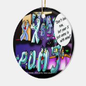 Mein Ex und dein Ex Funny Keramik Ornament (Links)