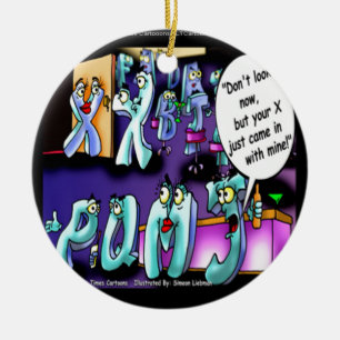 Mein Ex und dein Ex lustig Keramik Ornament
