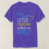 Mein Extra-Chromosom macht mich sparkle Down Syndr T-Shirt (Design vorne)