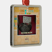 Mein Fach gerade tun Silbernes Ornament (Rechts)