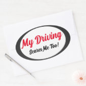 Mein Fahren Ovaler Aufkleber (Umschlag)