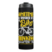 Mein Fahrrad denkt an mich Thermosbecher (Vorderseite)