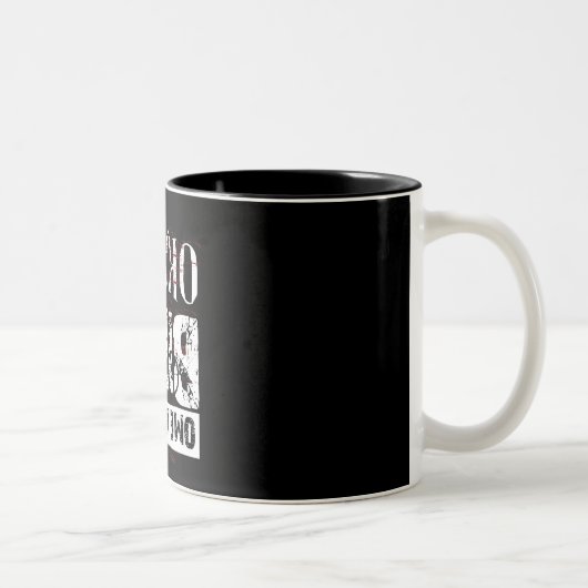 Mein Fahrrad-O.K.-lustiges ist das Radfahren Zweifarbige Tasse (Rechts)