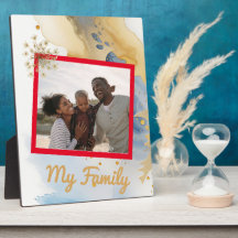 Mein Familien-Tischplakat ist 8x10 mit einem Staff