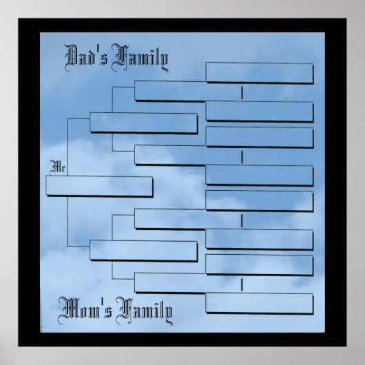 Mein Familienbaum 24"x24"-Poster Poster (Vorne)