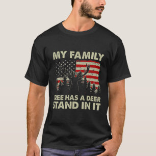 Mein Familienbaum hat einen Hirschständer darin, d T-Shirt