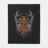 Mein Familienbaum hat einen Hirschständer in der J Fleecedecke (Vorderseite)