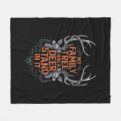 Mein Familienbaum hat einen Hirschständer in der J Fleecedecke (Vorderseite (Horizontal))