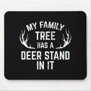 Mein Familienbaum hat einen Hirschständer in der J Mousepad