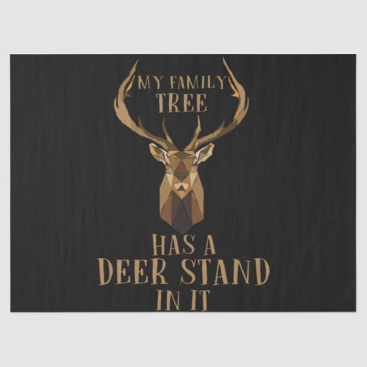 Mein Familienbaum hat einen Hirschständer in der J Seidenpapier (Vorderseite)
