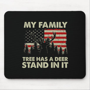 Mein Familienstammbaum hat einen Hochsitz darin Ja Mousepad