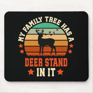 Mein Familienstammbaum hat einen Hochsitz darin Mousepad