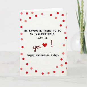 Mein Favorit bist du Valentinstagskarte Karte