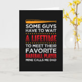 Mein Favorit für Baseball-Spieler ruft mich zum Va Karte (Gelbe Blume)