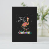 Mein Favorit ist Weihnachtslicht Kostüm Flamingo Begleitkarte (Stehend Vorderseite)