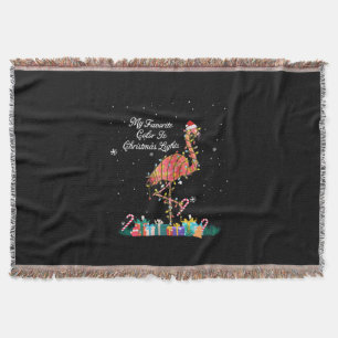 Mein Favorit ist Weihnachtslicht Kostüm Flamingo Decke