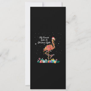 Mein Favorit ist Weihnachtslicht Kostüm Flamingo Einladung