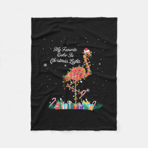 Mein Favorit ist Weihnachtslicht Kostüm Flamingo Fleecedecke