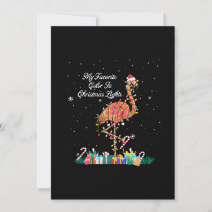 Mein Favorit ist Weihnachtslicht Kostüm Flamingo Save The Date