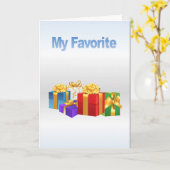 Mein Favorit Karte (Gelbe Blume)