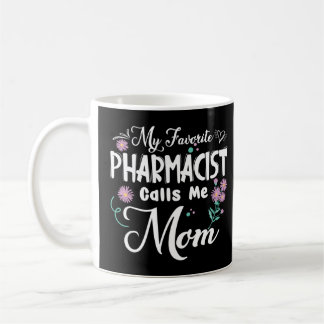 Mein Favorit PHARMACIST nennt mich Mama Blume Mutt Kaffeetasse