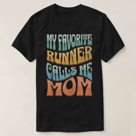 Mein Favoritenläufer nennt mich Mama Marathon lauf T-Shirt (Design vorne)