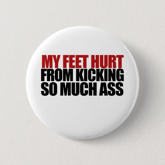 Mein Feet Hurt Button (Vorderseite)
