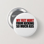 Mein Feet Hurt Button (Vorne & Hinten)