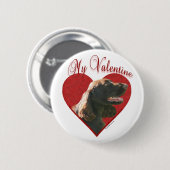 Mein Feld Spaniel Valentine Button (Vorne & Hinten)