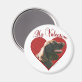 Mein Feld Spaniel Valentine Magnet (Vorderseite/Rückseite)