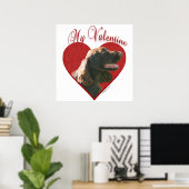 Mein Feld Spaniel Valentine Poster (Heimbüro)