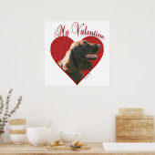 Mein Feld Spaniel Valentine Poster (Küche)