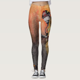 Mein Feuerwehrmann ist Hot Leggings, der den Namen Leggings