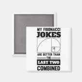 Mein Fibonacci Jokes Funny Math Spiral Joke Magnet (Vorderseite/Rückseite)