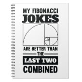 Mein Fibonacci Jokes Funny Math Spiral Joke Notizblock (Vorderseite)