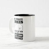 Mein Fibonacci Jokes Funny Math Spiral Joke Zweifarbige Tasse (Vorderseite Links)