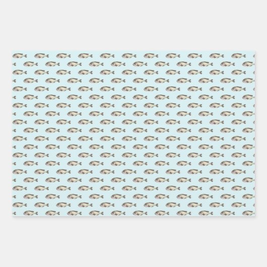 Mein Fisch Buddy Wrapping Paper Sheets Geschenkpapier Set (Vorderseite 3)