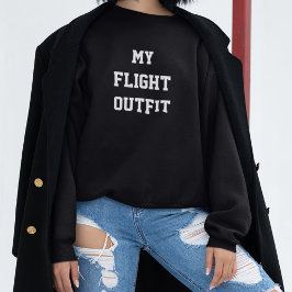 Mein Flight Outfit Typografie einfach, modern reis Sweatshirt