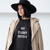 Mein Flight Outfit Typografie einfach, modern reis Sweatshirt