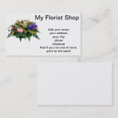 Mein Florist-Laden Visitenkarte (Vorne/Hinten)