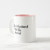 Mein folgender Ehemann ist normal Zweifarbige Tasse (Vorderseite Links)