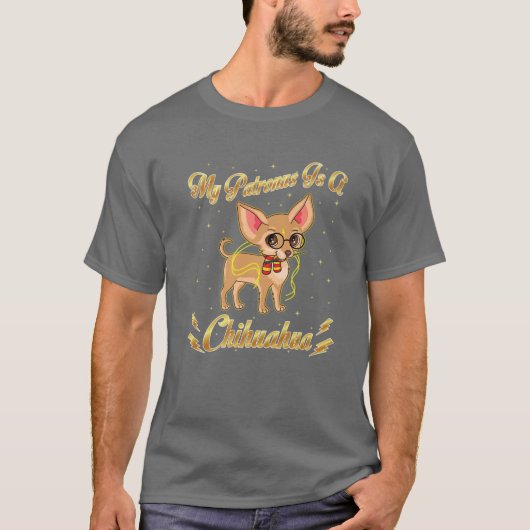 Mein Förderer ist ein Chihuahua Harry Dog Potter V T-Shirt (Vorderseite)