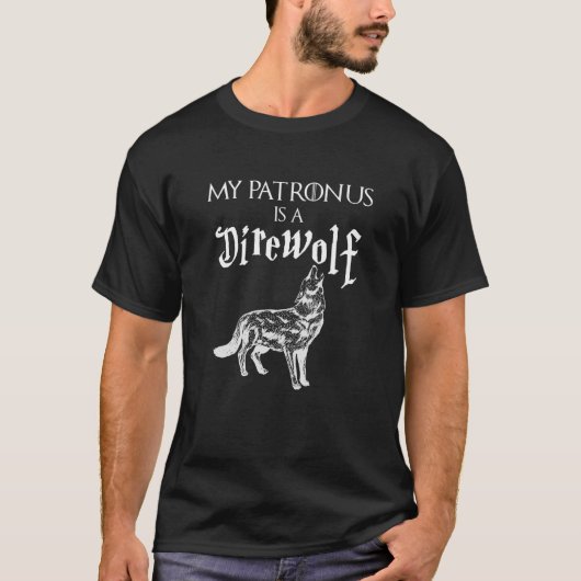 Mein Förderer ist ein Direwolf T-Shirt (Vorderseite)