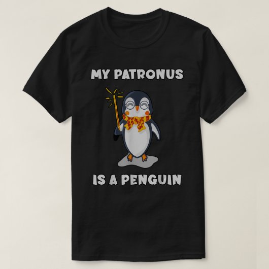 Mein Förderer ist ein Pinguin  T-Shirt (Design vorne)