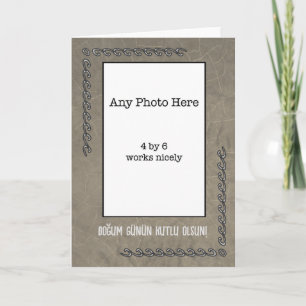 Mein Foto am türkischen Geburtstag Karte