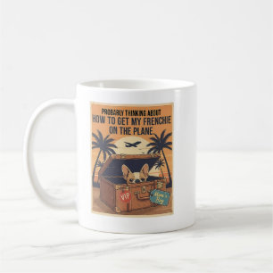 Mein Französchen kommt mit mir lustiges Reisefranz Kaffeetasse