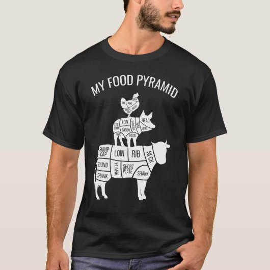 Mein Fresspyramid-Fleischfresser T-Shirt (Vorderseite)