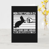 Mein Frettchen & ich sind unschlagbares Team Karte (Gelbe Blume)